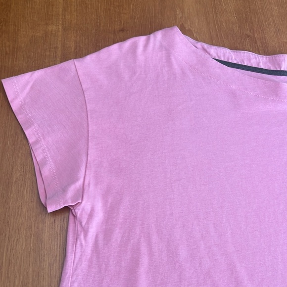 Boden Super Soft Short Sleeve T-Shirt, Boat Neckline, Dusty Rose, Size 12 - Picture 4 of 13